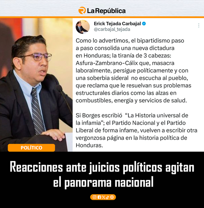 Reacciones ante juicios políticos agitan  el panorama nacional - Cover Image